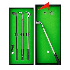 NEW Golf Pens Golfing Golfer Gag Gift Set Desk Accessories Decor Table Game Mini